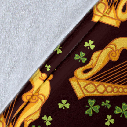 Harp Pattern Print Design 02 Premium Blanket