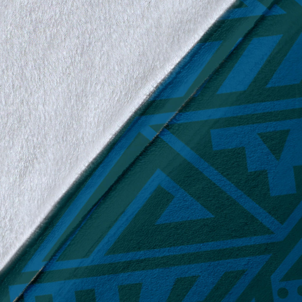 Maori Pattern Print Design 03 Premium Blanket