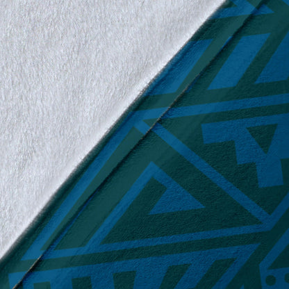 Maori Pattern Print Design 03 Premium Blanket
