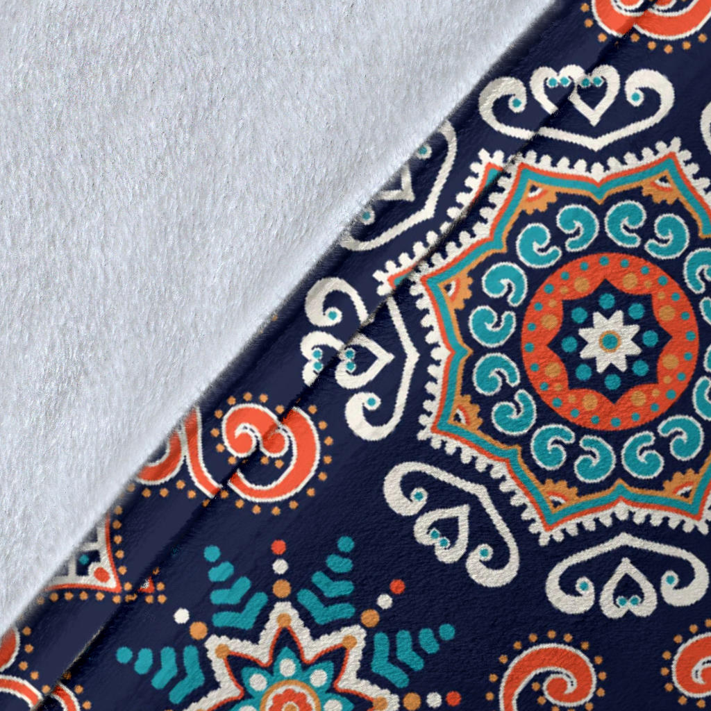 Bohemian Pattern Print Design 02 Premium Blanket