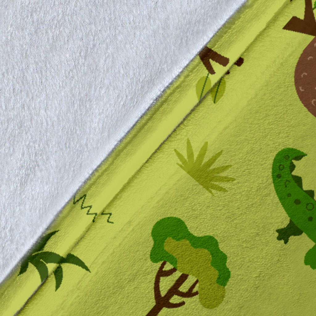 Alligator Pattern Print Design 04 Premium Blanket