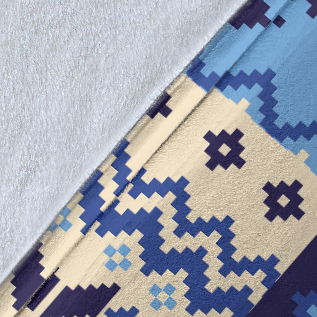 Nordic Pattern Print Design A04 Premium Blanket