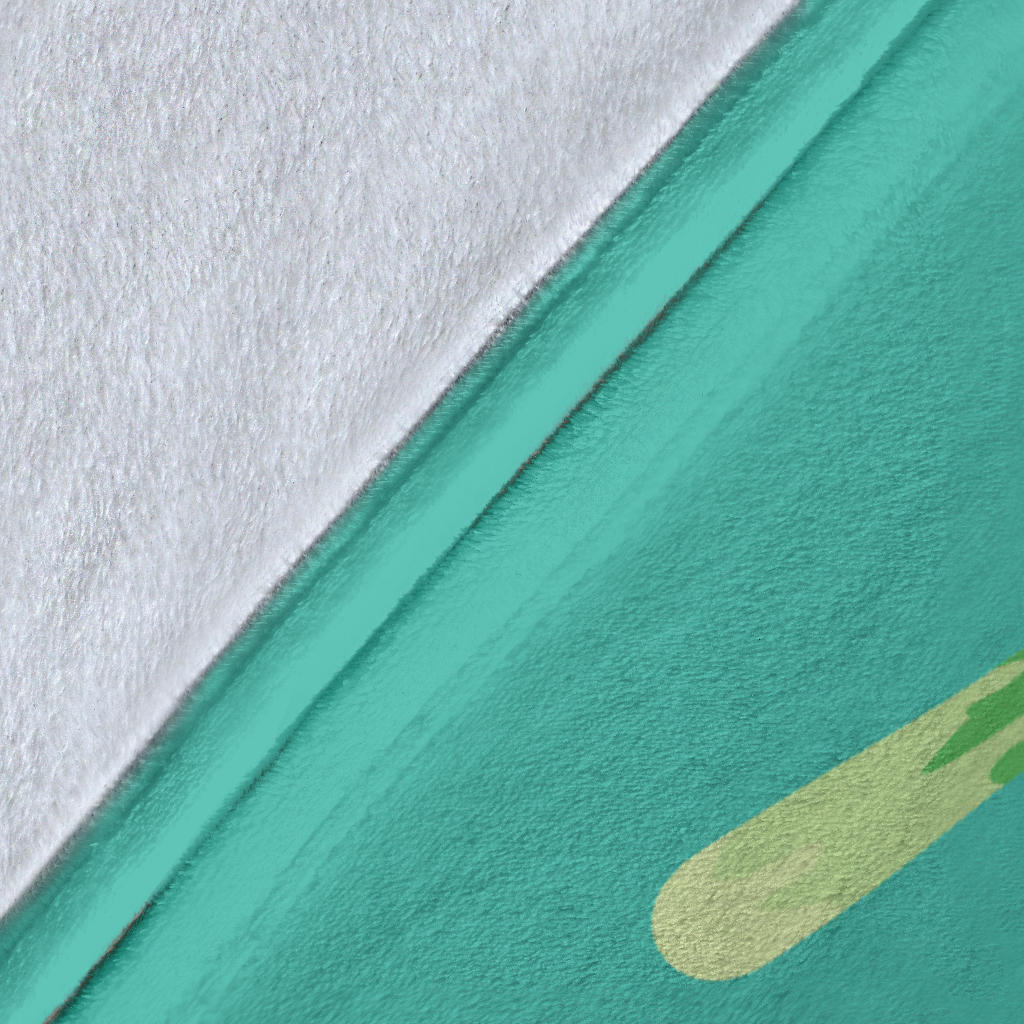 Leek Pattern Print Design 01 Premium Blanket