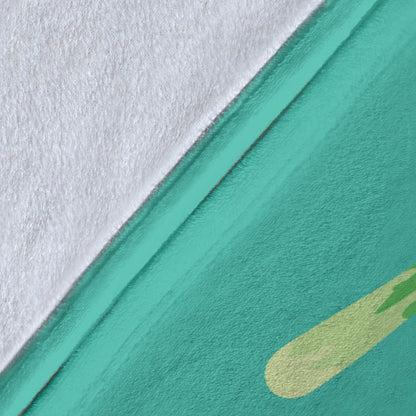 Leek Pattern Print Design 01 Premium Blanket