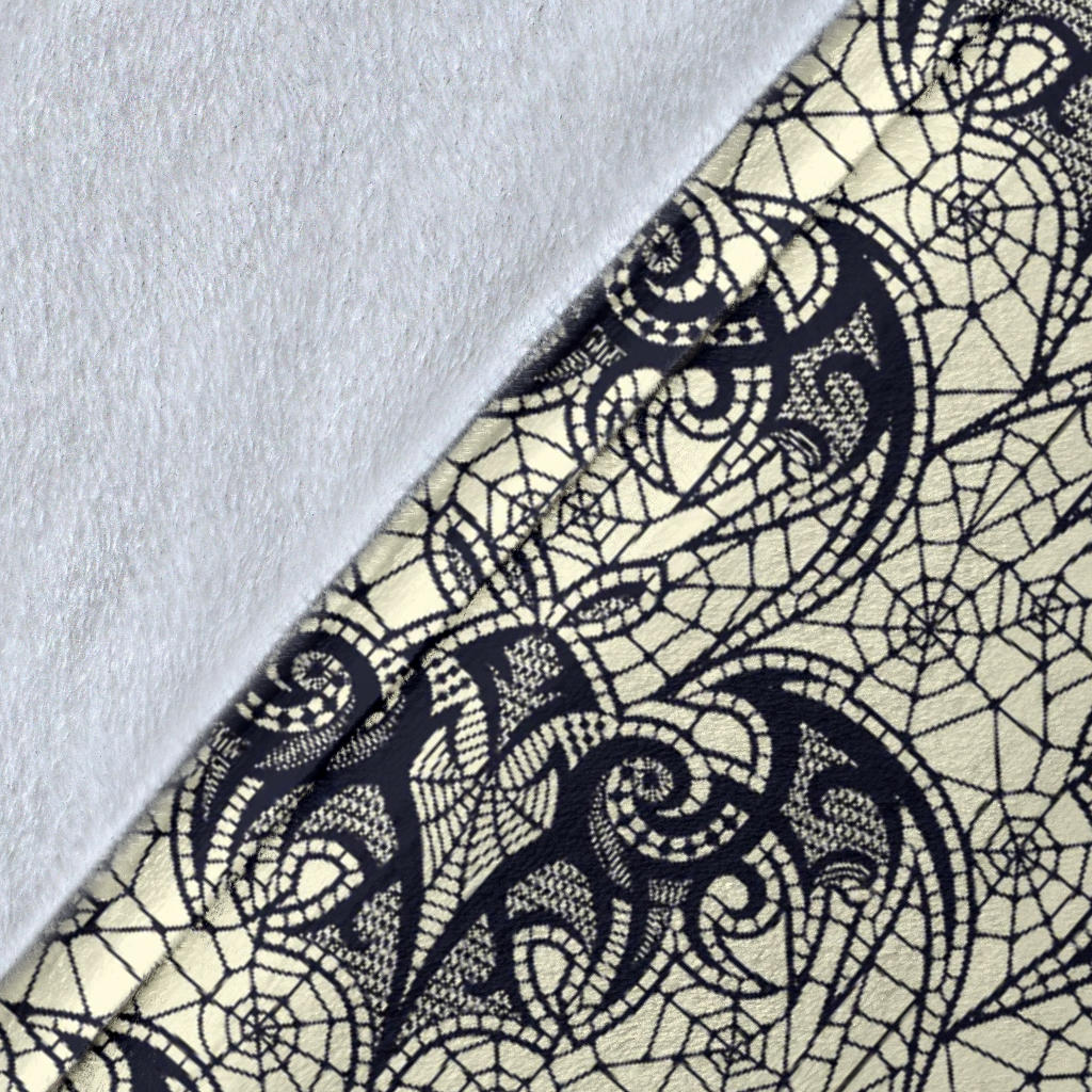 Bat Tribal Pattern Print Design 06 Premium Blanket