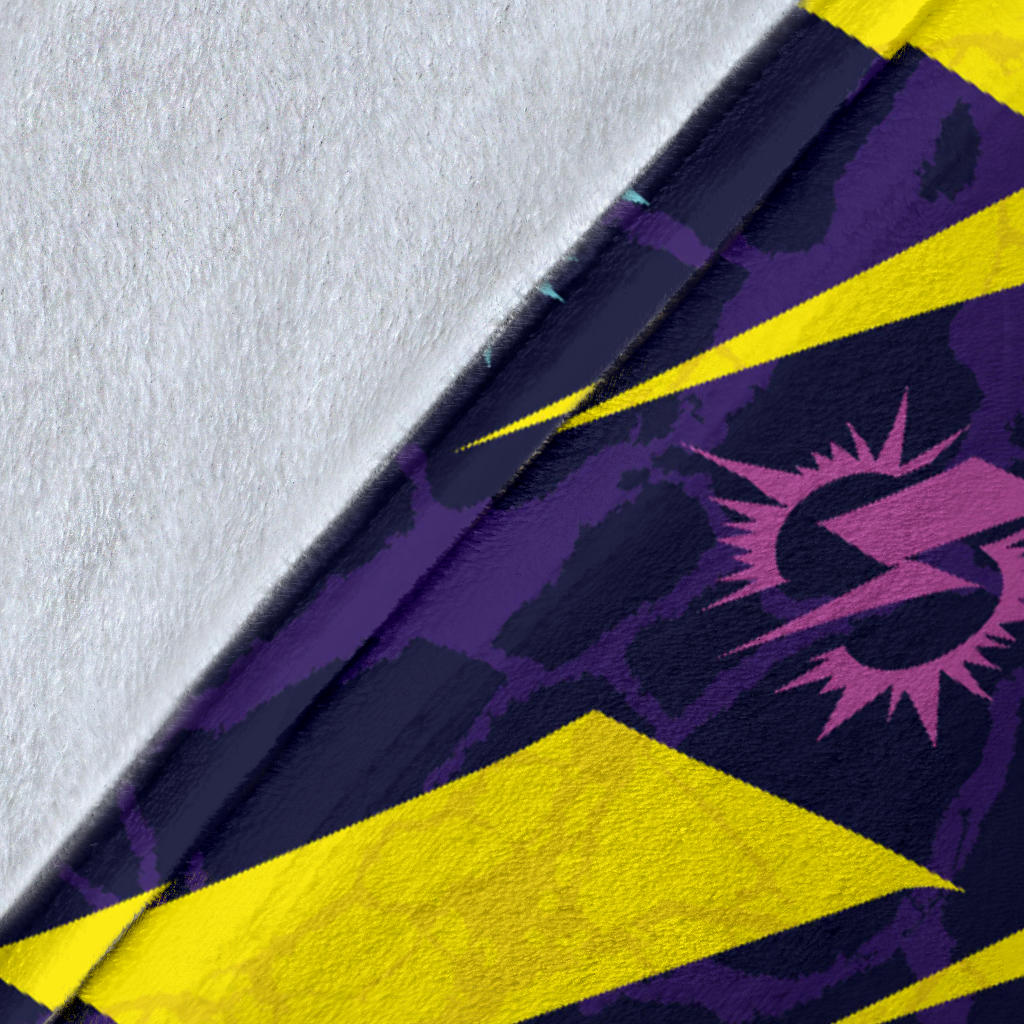 Lightning Thunder Pattern Print Design 01 Premium Blanket