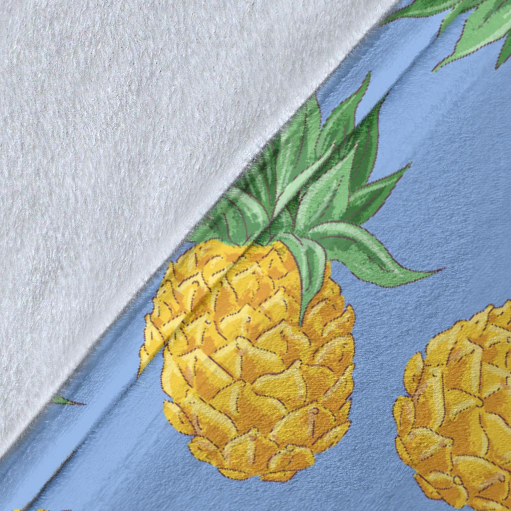 Pineapple Pattern Print Design A04 Premium Blanket