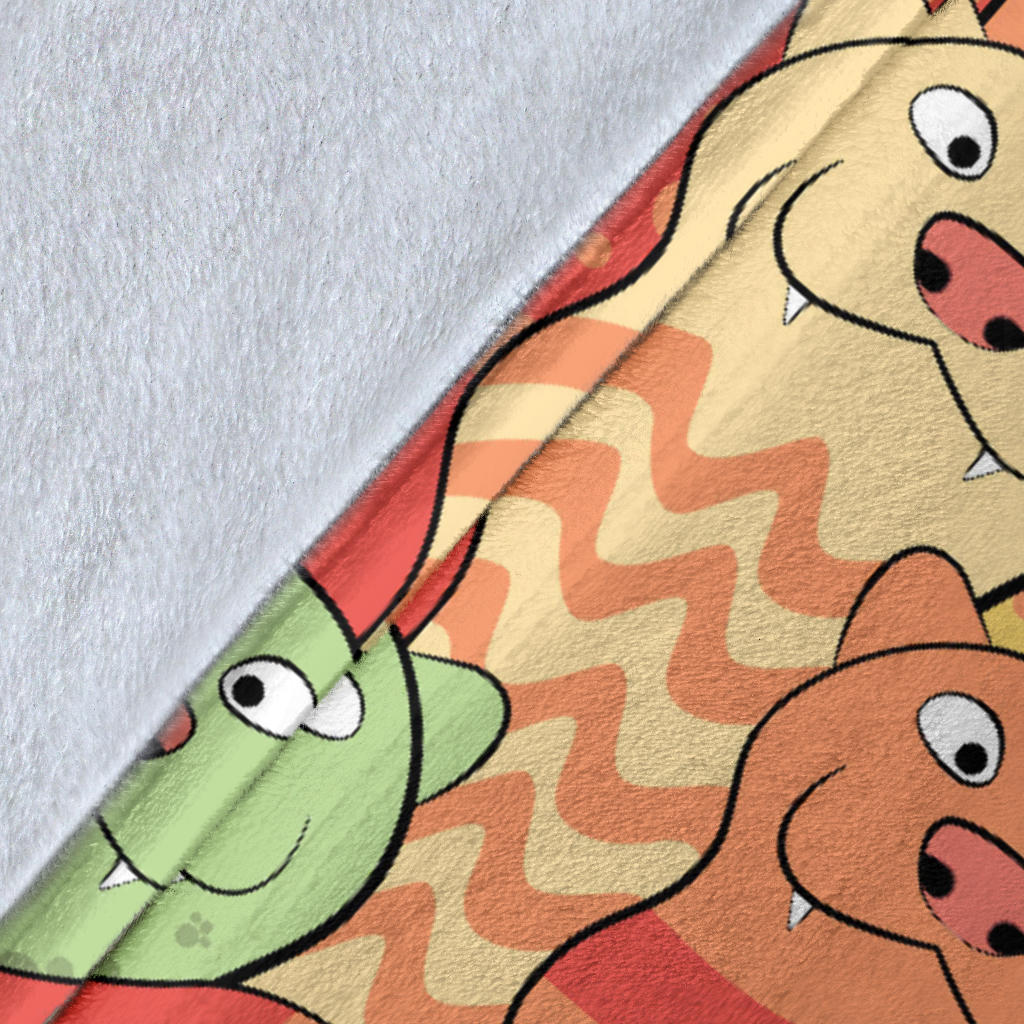 Ferret Pattern Print Design 01 Premium Blanket