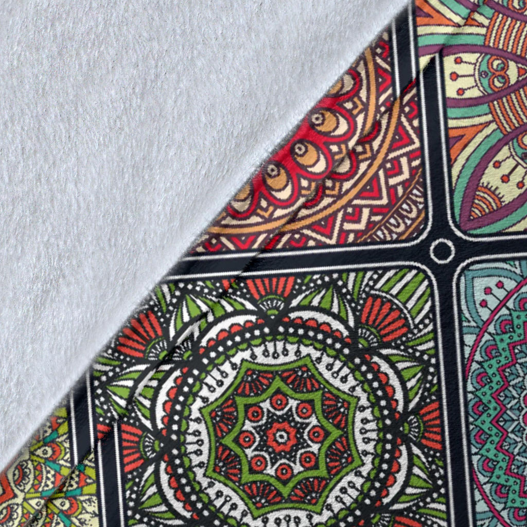 Bohemian Pattern Print Design 05 Premium Blanket