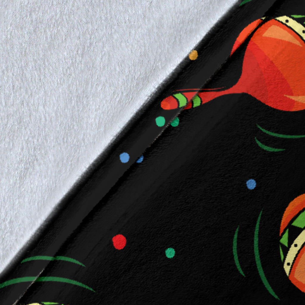 Maracas Pattern Print Design 03 Premium Blanket