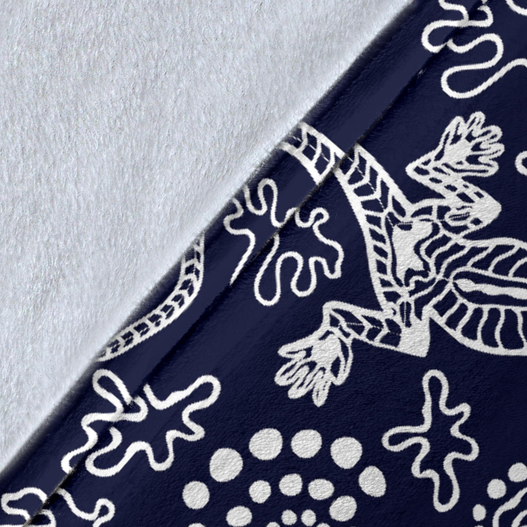lizard Pattern Print Design 03 Premium Blanket