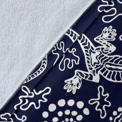lizard Pattern Print Design 03 Premium Blanket