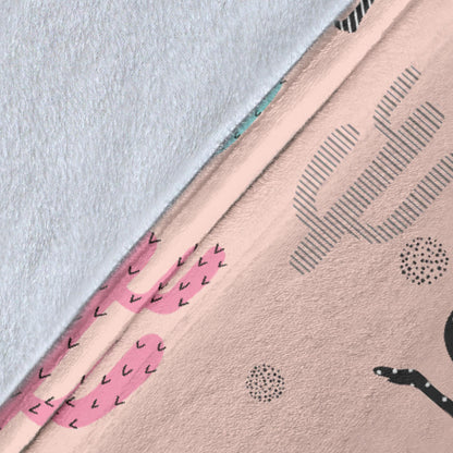 Ostrich Pattern Print Design 03 Premium Blanket