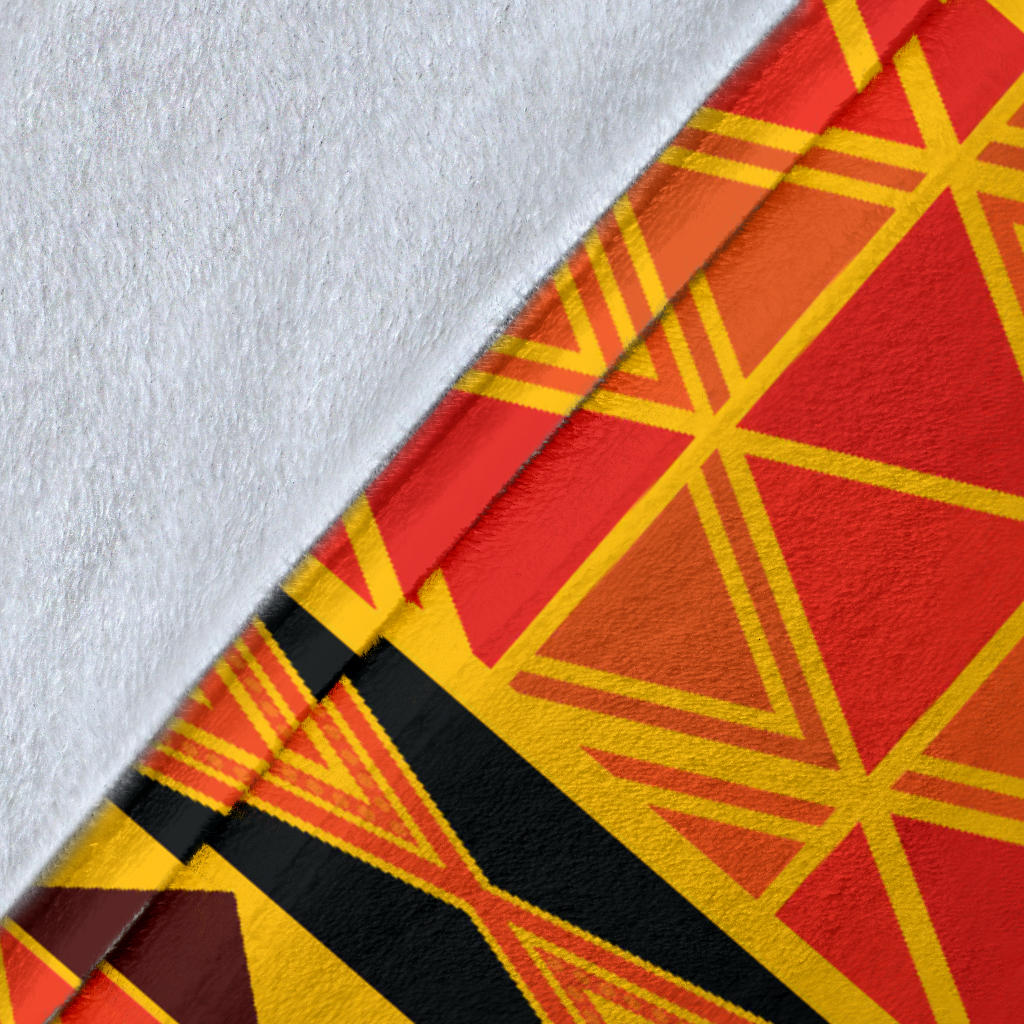 African Pattern Print Design 01 Premium Blanket