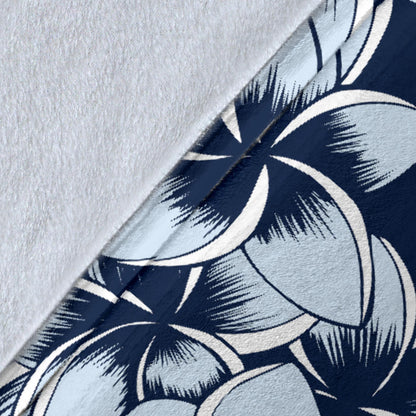 Plumeria Pattern Print Design A02 Premium Blanket