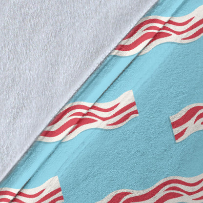 Bacon Pattern Print Design 03 Premium Blanket