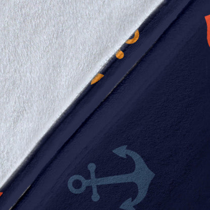Anchor Pattern Print Design 05 Premium Blanket