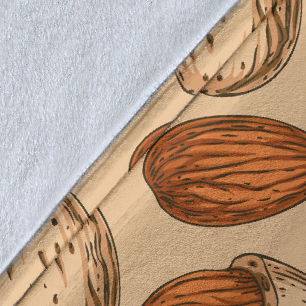 Almond Pattern Print Design 04 Premium Blanket