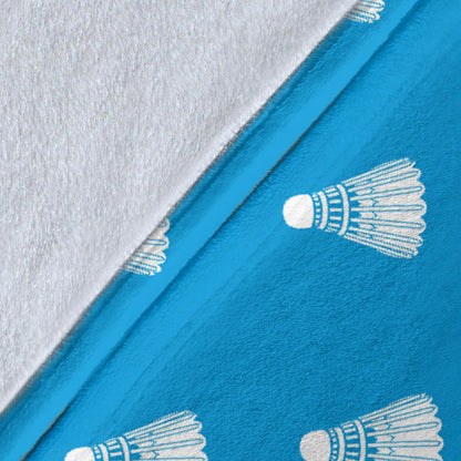 Badminton Ball Pattern Print Design 08 Premium Blanket
