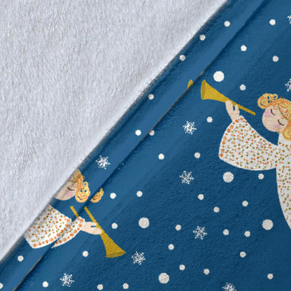 Angel Pattern Print Design 08 Premium Blanket