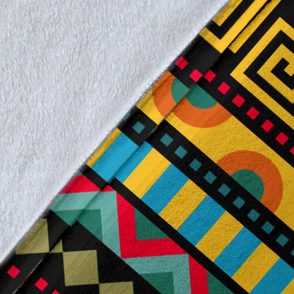 African Pattern Print Design 03 Premium Blanket