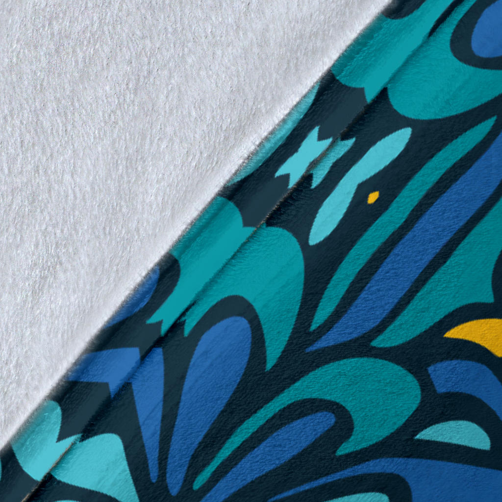 Kaleidoscope Pattern Print Design 04 Premium Blanket