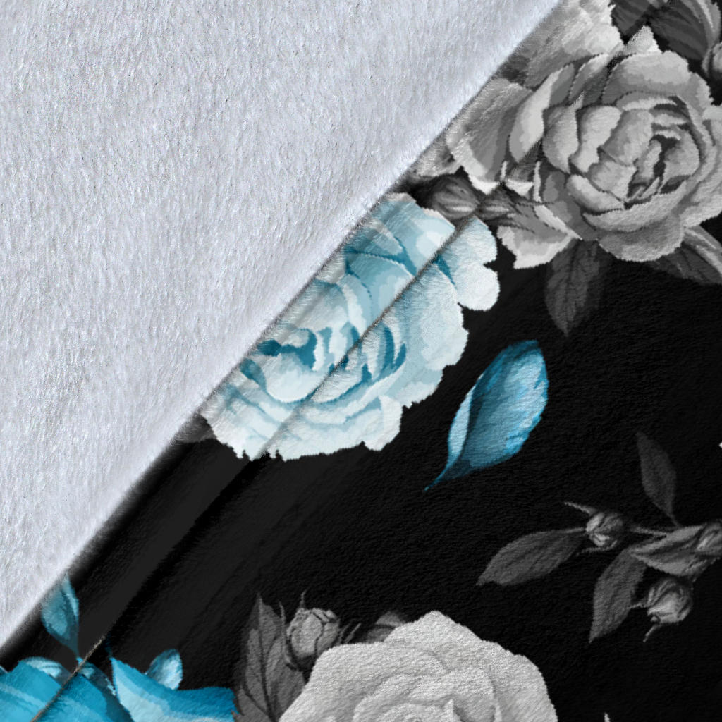 Rose Pattern Print Design A02 Premium Blanket
