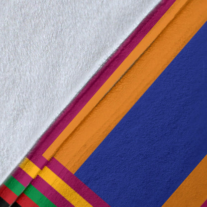 Kente Pattern Print Design 03 Premium Blanket