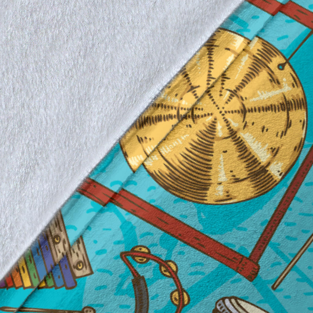 Percussion Pattern Print Design 03 Premium Blanket