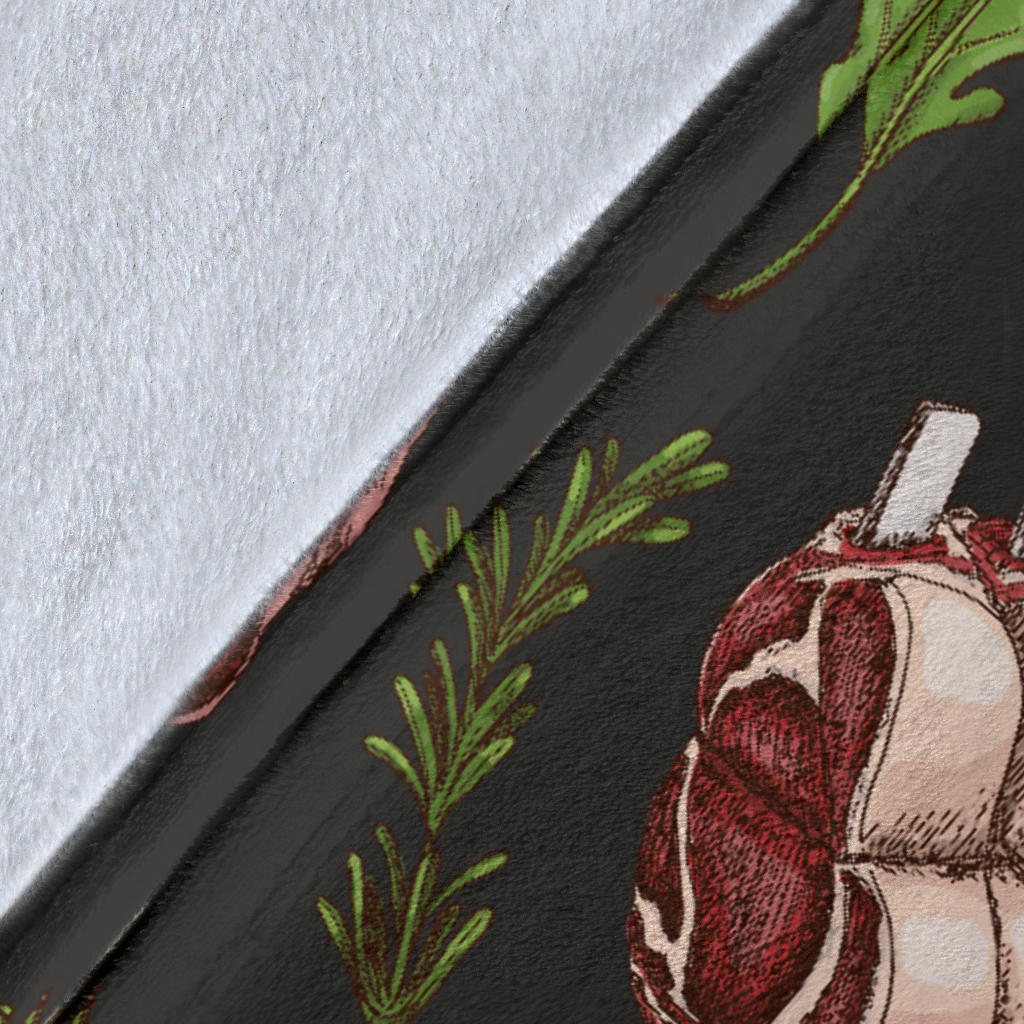 Meat Pattern Print Design 02 Premium Blanket