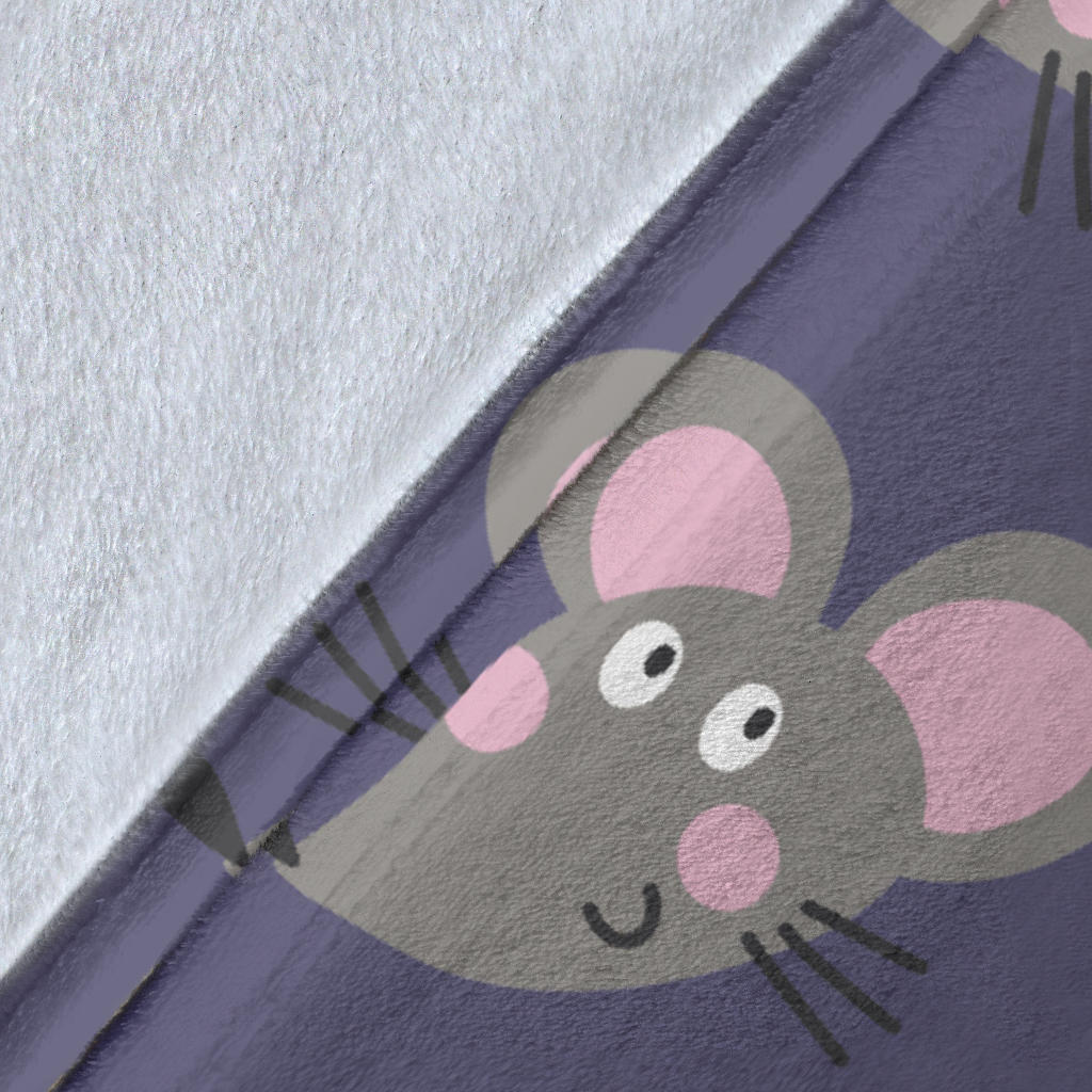 Rat With Cheese Pattern Print Design 01 Premium Blanket