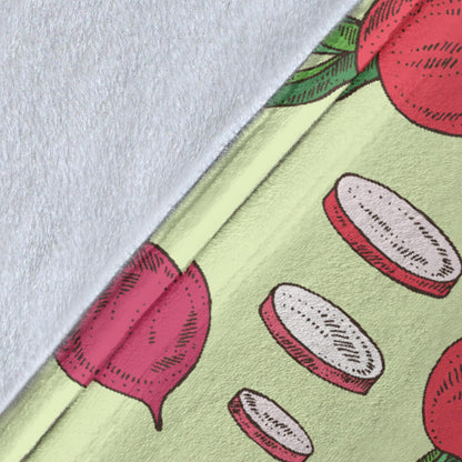 Radish Pattern Print Design A04 Premium Blanket