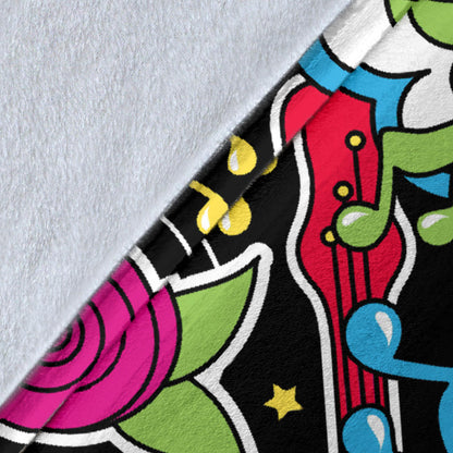 Pop Art Pattern Print Design A04 Premium Blanket