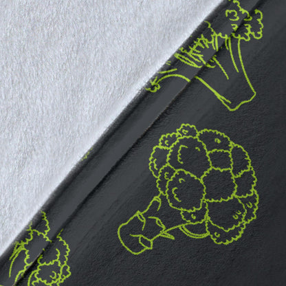 Broccoli Pattern Print Design 01 Premium Blanket