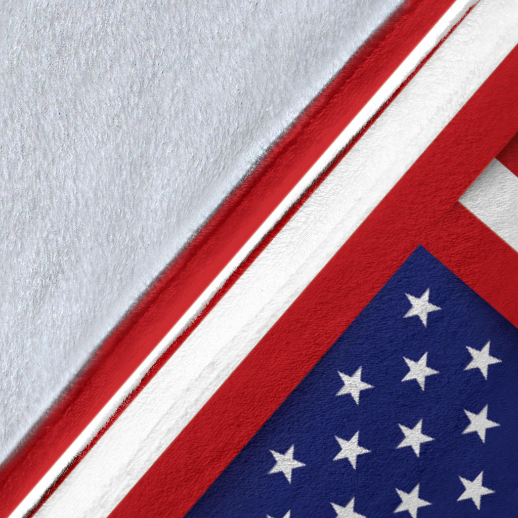 Patriotic US Flag Pattern Print Design A01 Premium Blanket