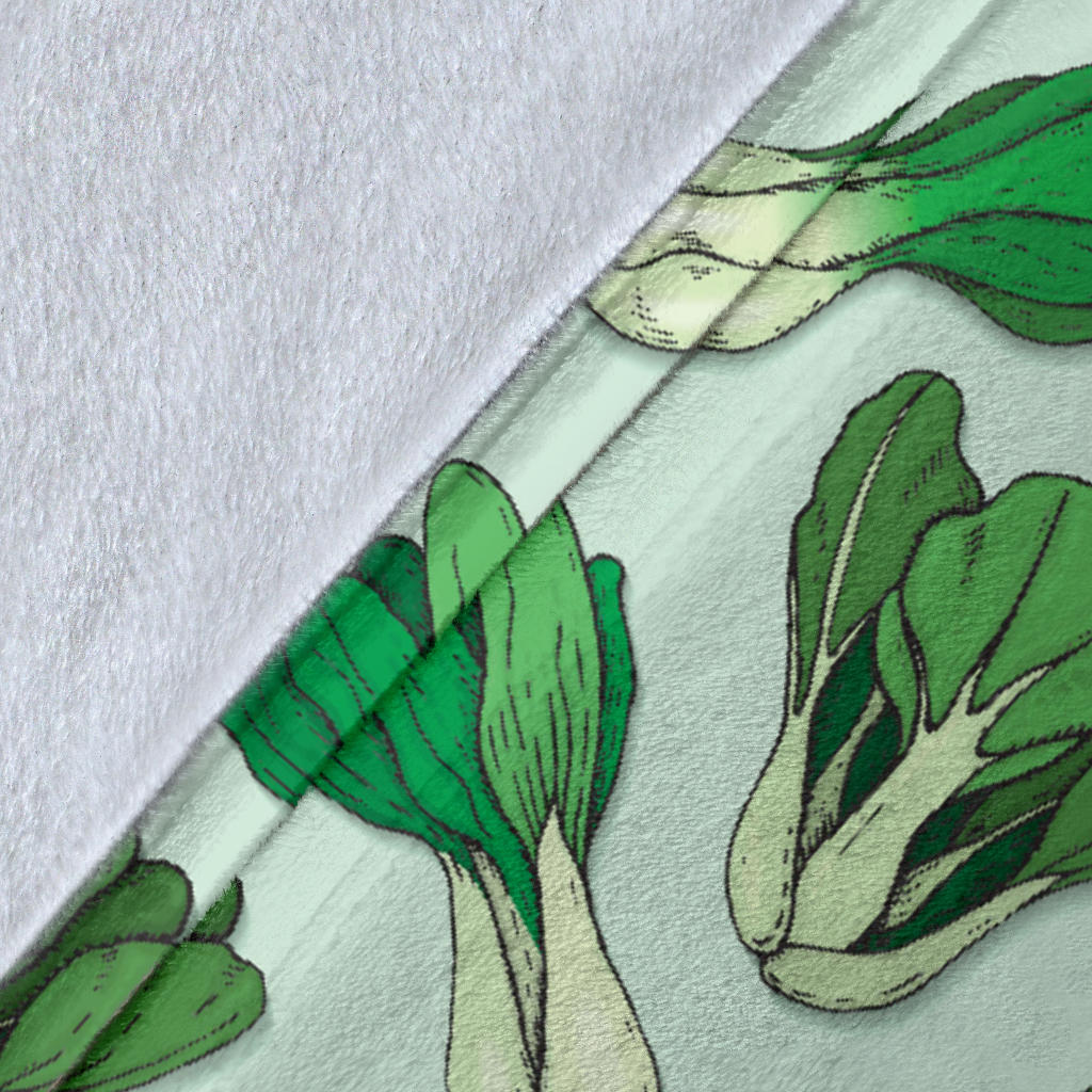 Bok Choy Pattern Print Design 01 Premium Blanket