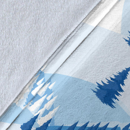 Mountain Pattern Print Design 03 Premium Blanket