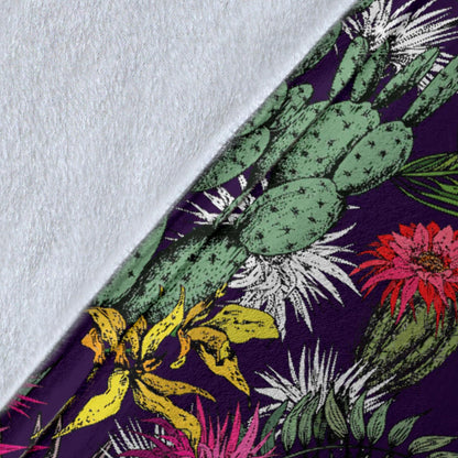 Cactus Pattern Print Design 08 Premium Blanket