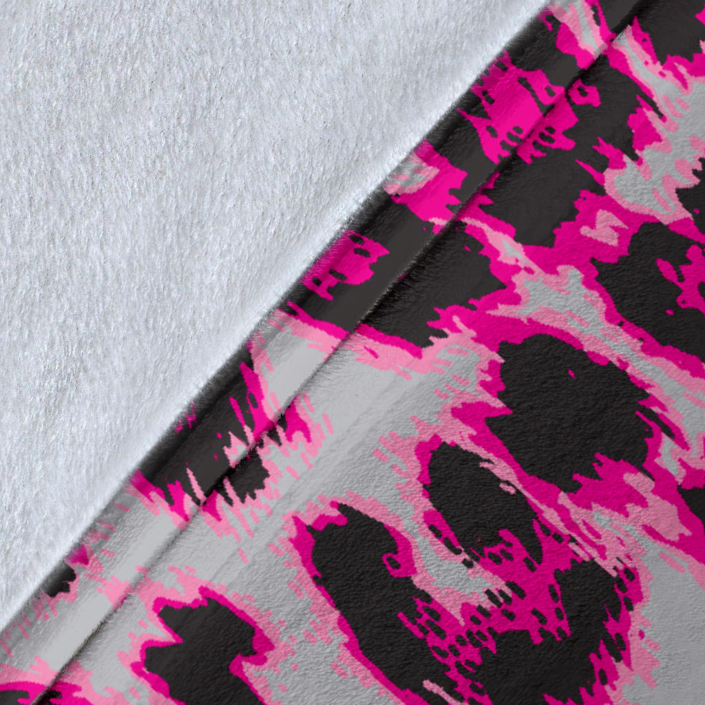 Leopard Pattern Print Design 02 Premium Blanket