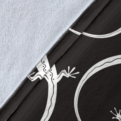 lizard Pattern Print Design 01 Premium Blanket