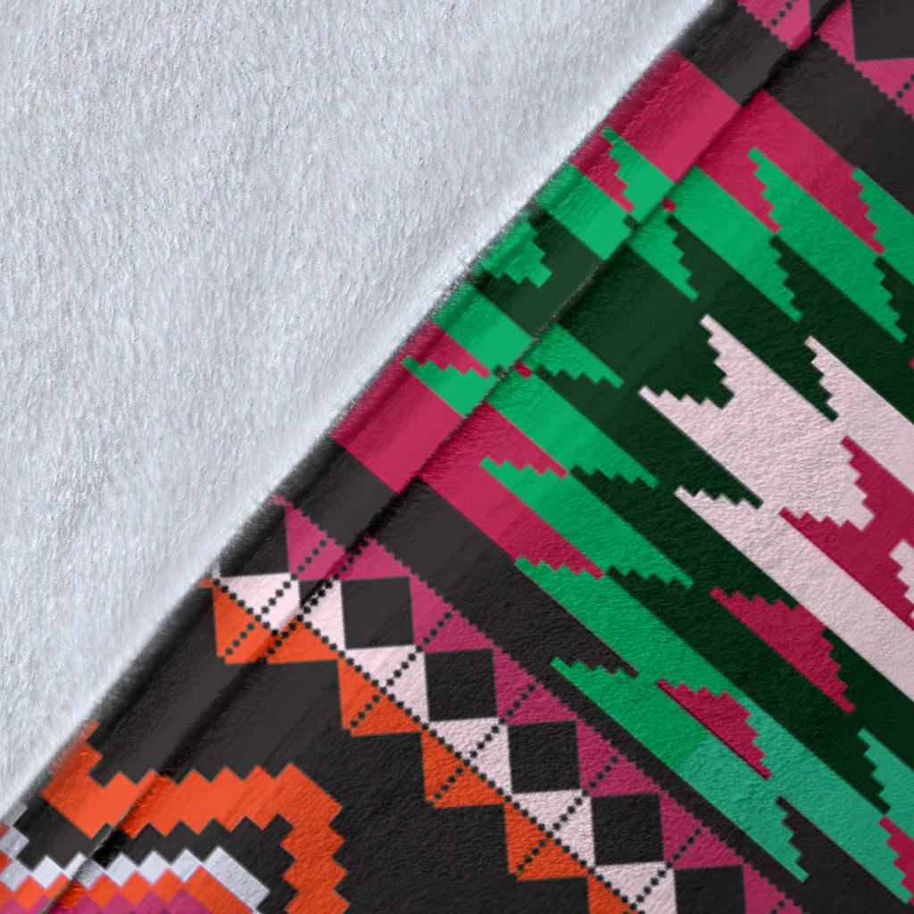 Mexican Pattern Print Design 01 Premium Blanket