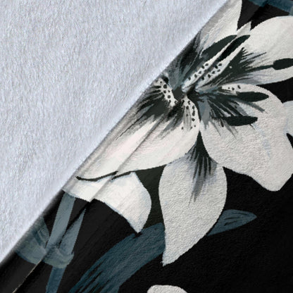 Lily Pattern Print Design 03 Premium Blanket