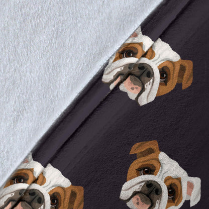 Bulldogs Pattern Print Design 03 Premium Blanket