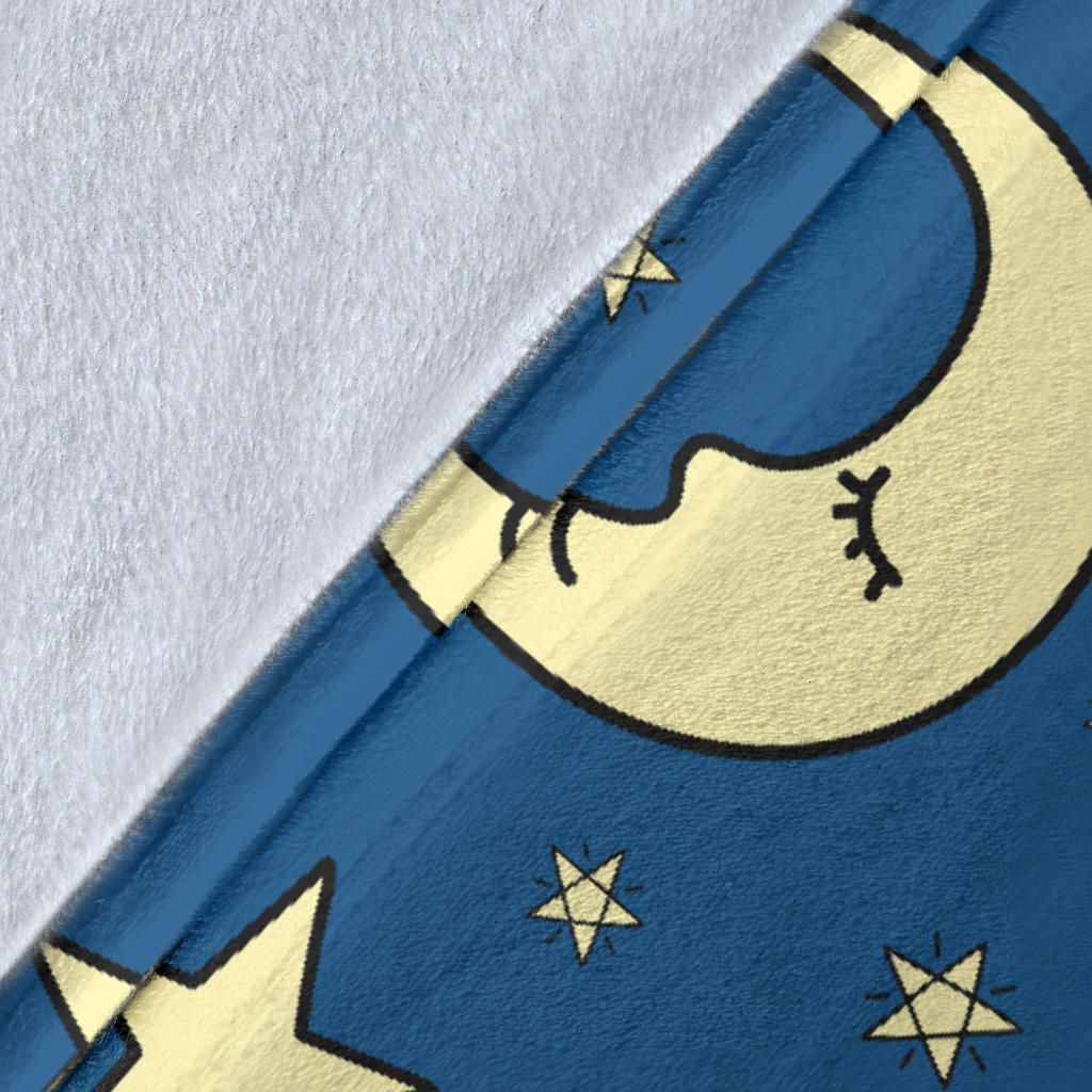 Moon Night Pattern Print Design 03 Premium Blanket