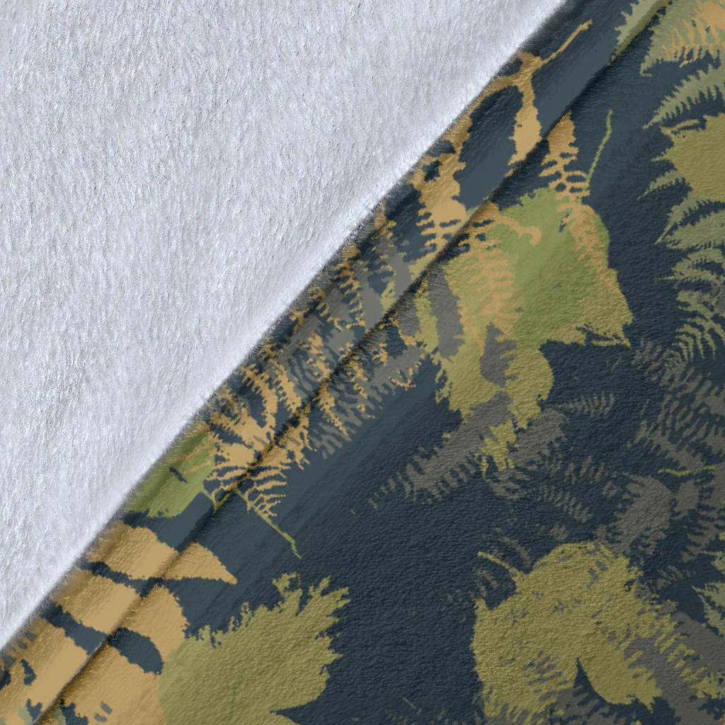 Camouflage Tropical Pattern Print Design 04 Premium Blanket