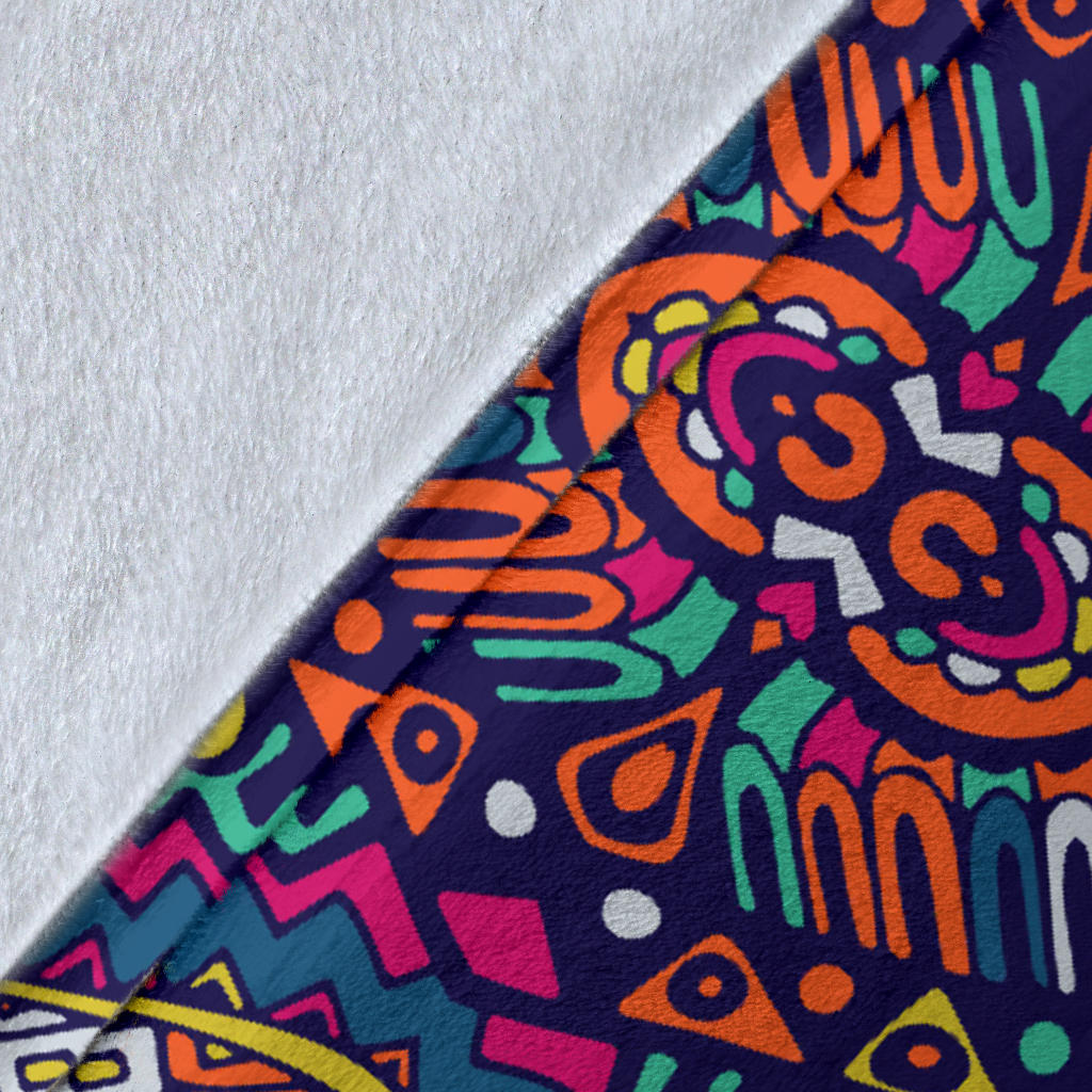 Boho Pattern Print Design 06 Premium Blanket