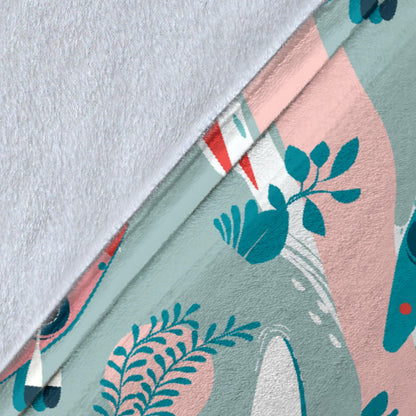 Kayak Pattern Print Design 05 Premium Blanket