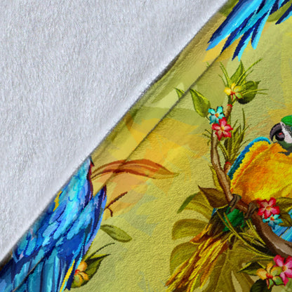 Parrot Pattern Print Design A02 Premium Blanket