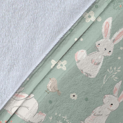 Bunny Pattern Print Design 03 Premium Blanket