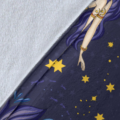 Pisces Pattern Print Design A04 Premium Blanket